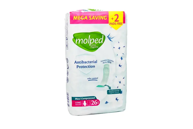 Molped Maxi Long Anti Bact.  26 Pads