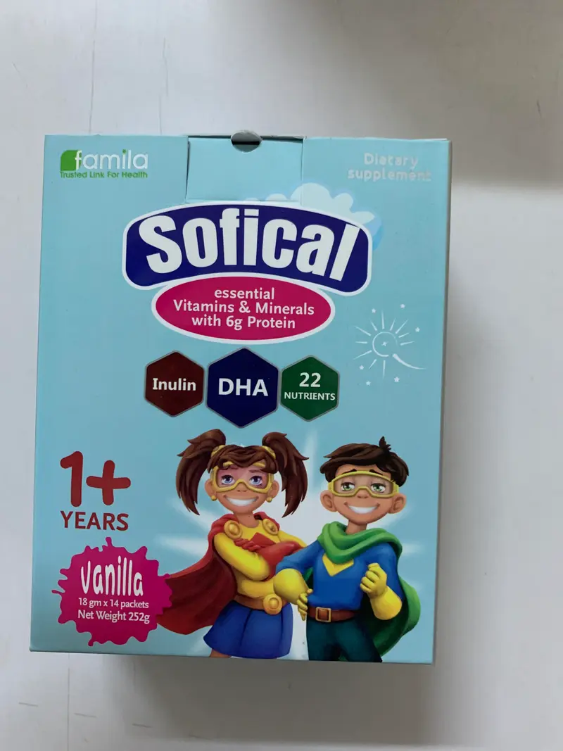 سوفيكال فانيلا دي إتش إيه (1+) 12 كيسًا