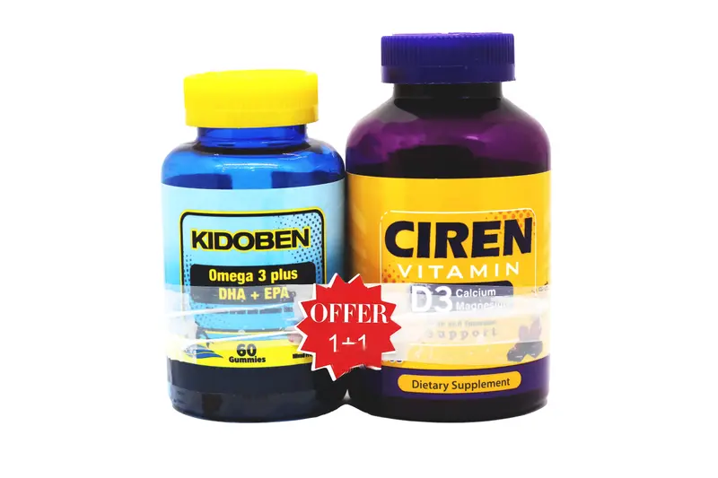 Ciren Vit D3 120 Gum + Kidoben 60 Gum Off