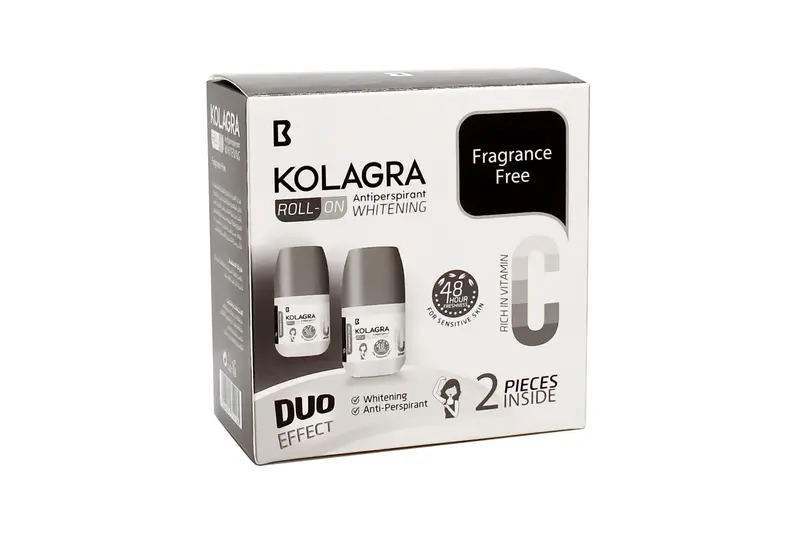 Kolagra Whitening Fragrance Free Roll On (1+1) Off