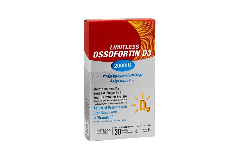 Limitless Ossofortin D3 2000 IU 30 Tab