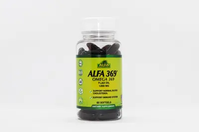 Alfa Omega 3-6-9 Flax Oil 1000 Mg 60 Softgels