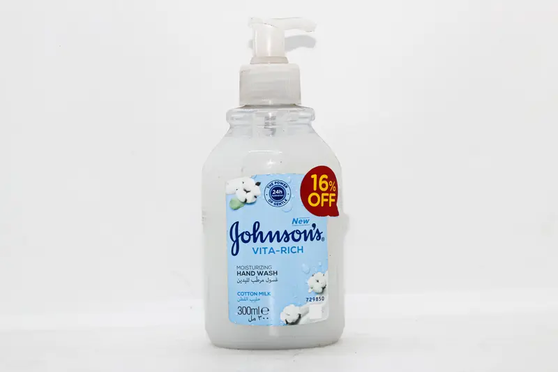J&J Vita Rich Cotton Milk Hand Wash 300Ml (16%)Off