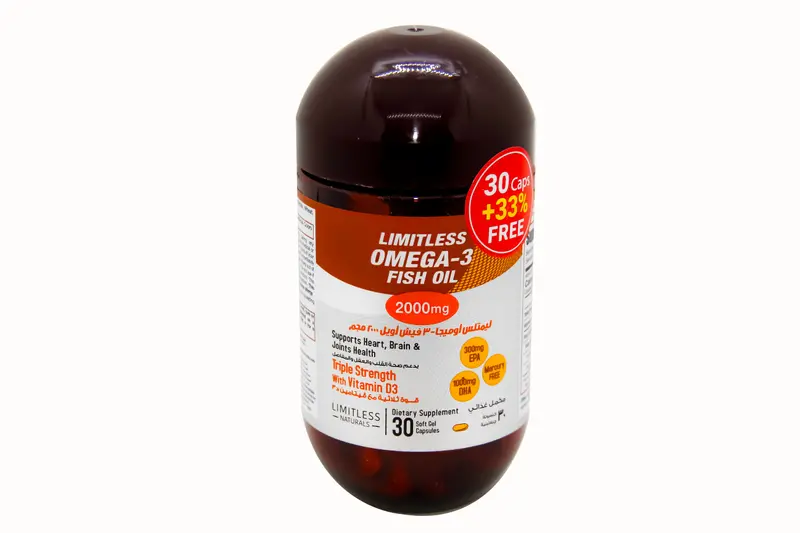 Limitless Omega3 Fish Oil 2000 Mg 30Cap Off