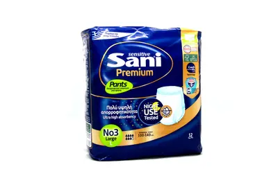 Sani Premium Pants No. 3 Large 12 Pads