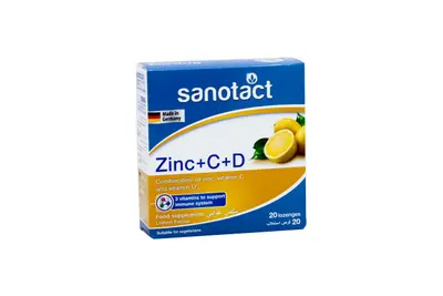 Sanotact Zinc + C + D 20 Lozenges