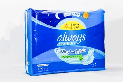 Always Cool & Dry Maxi Thick Extra Long 48 Pads