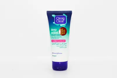 Clean & Clear Deep Action Cr.Wash 100 Ml 15% Off