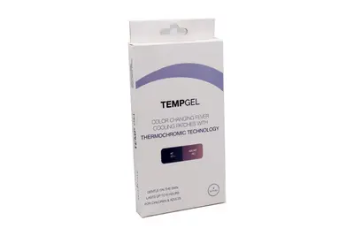 Temp Gel Fever Cooling Color Changing 4 Patches