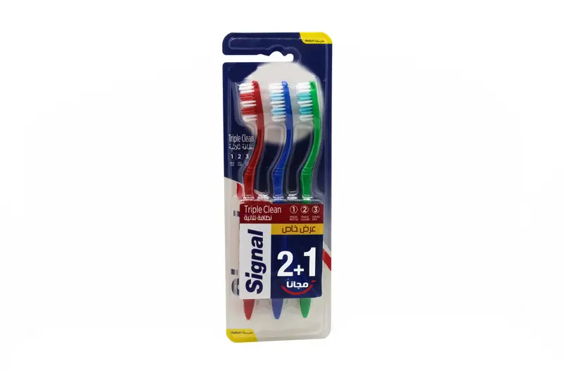 فرشاة أسنان Signal Triple Clean (M) 2+1