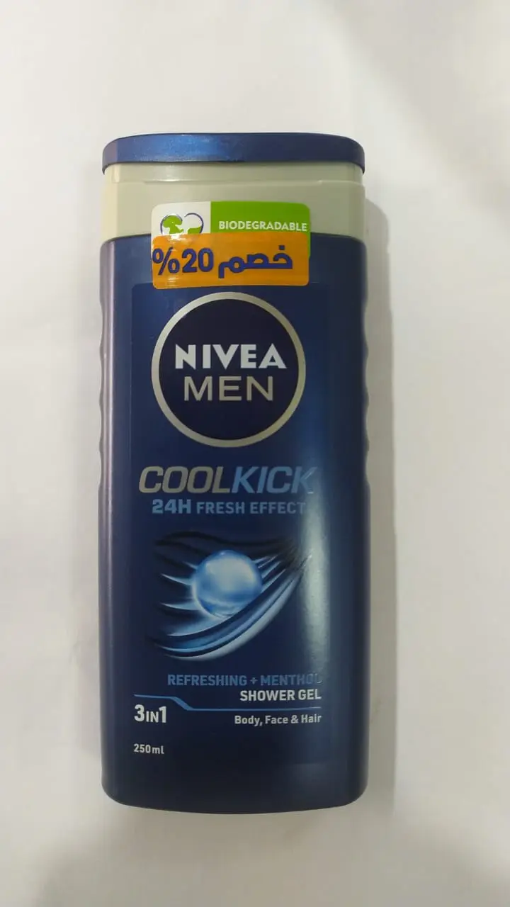 Nivea Men Cool Kick 24 H Shower Gel 250Ml (20%)Off