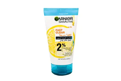 Garnier Fast Clear 2% Acne Exfoliating Scrub 150Ml