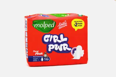 Molped Girl Pwr Floral Musk Maxi Ex. Long 16 Pads