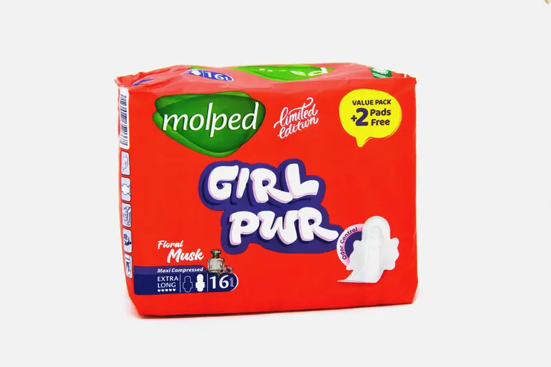 Molped Girl Pwr Floral Musk Maxi Ex. Long 16 Pads
