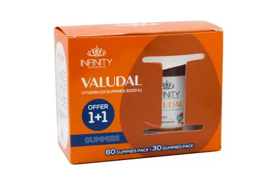 Infinity Valudal D3 5.000 IU 60 Gum+30 Gum Off
