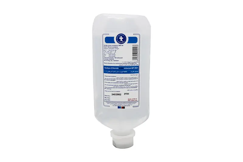 Sodium Chloride 0.9% 500ML (Almottahedoon ) Cap