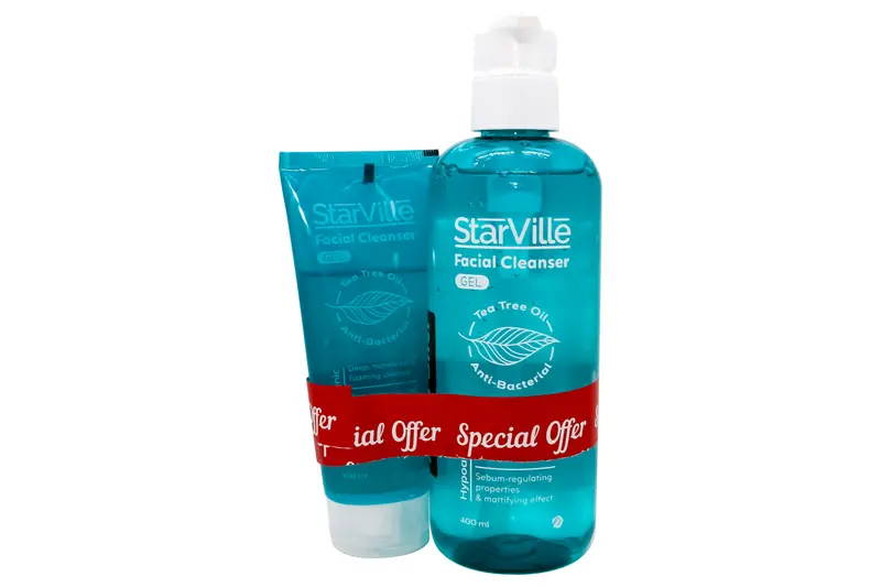 Starville Facial Cleanser Gel 400Ml + 100 Ml Off