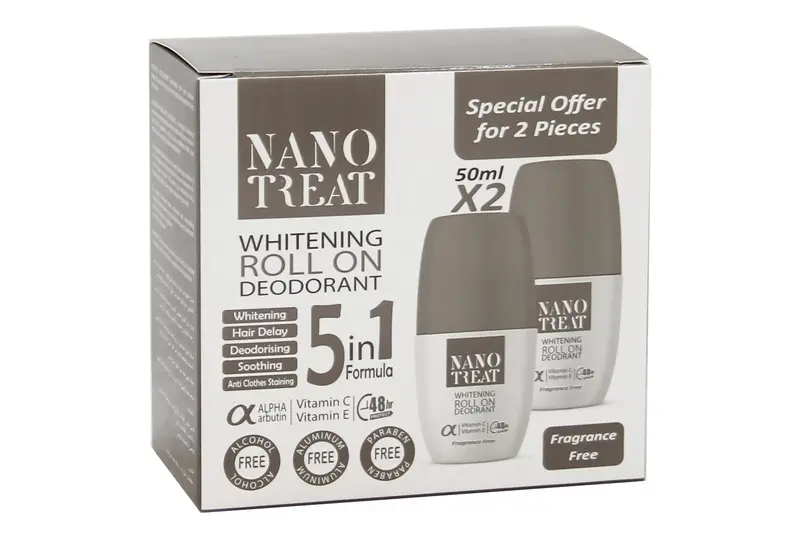 Nano Treat Fragrance Free  Roll On 50 Ml (1+1)Off