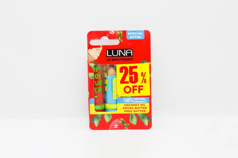 عرض مرطب للشفايف فانيليا + فراولة 25%