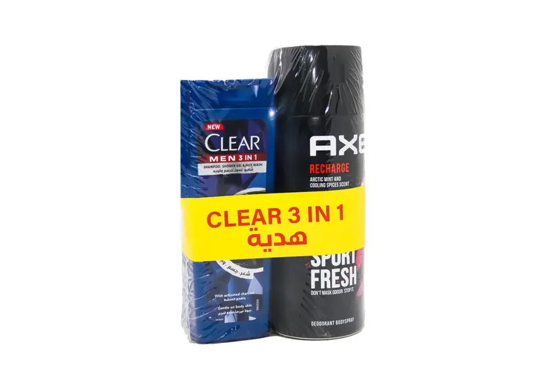 Axe Recharge Spray 150 Ml +Clear Sh 90 ML Off