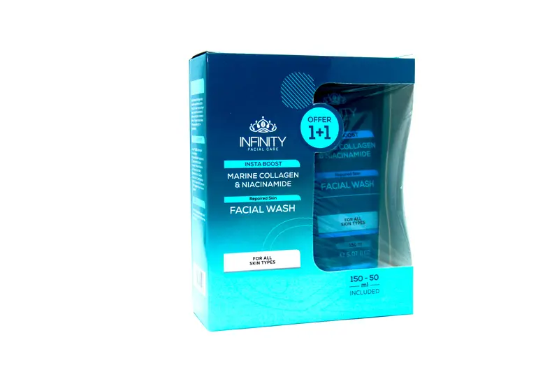 Infinity Insta Boost Facial Wash 150 Ml+50Ml Off