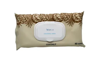 Wipe It Cleansing Coconut 40 Wipes