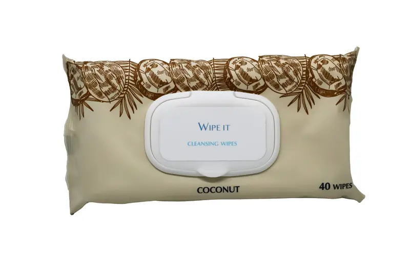 Wipe It Cleansing Coconut 40 Wipes