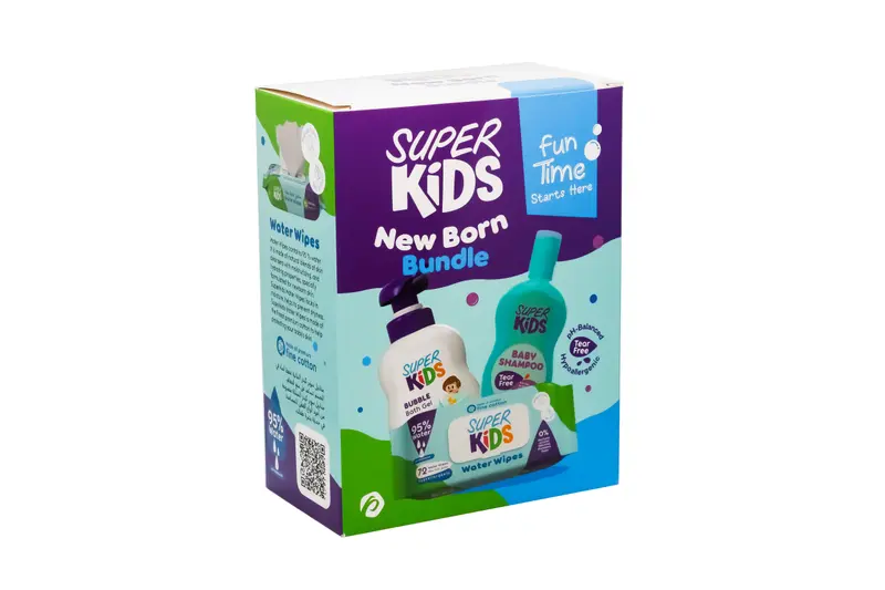 Super Kids (Sh 200 Ml+72 Wipes+Bath 300Ml )Kit Off