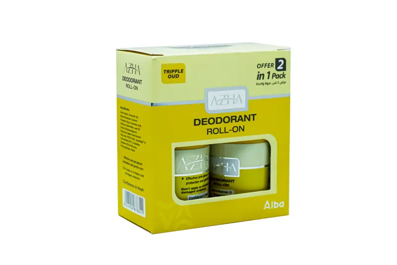 Azha Tripple Oud Roll On 60 Ml (1+1) Off