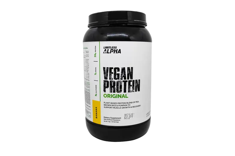 Limitless Alpha Vegan Protein Original Banana 1 Kg