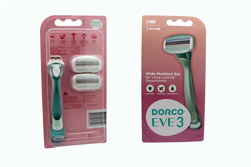 Dorco Eve 3 Blades 2 Razor +1 Hand