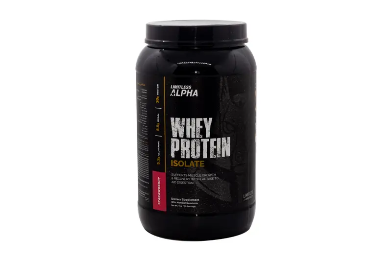 Limitless Alpha Whey Pro Isolate Starawberry 1 Kg