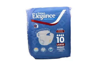 Sanita Elegance Large Night 10 Diapers