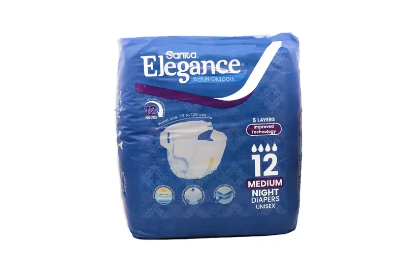 Sanita Elegance Med Night 12 Diapers