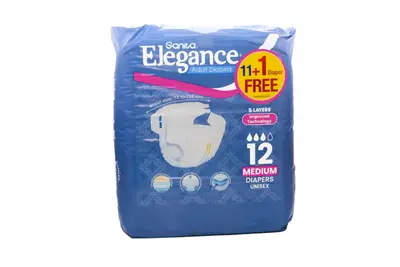 Sanita Elegance Med 11+1 Free Diapers