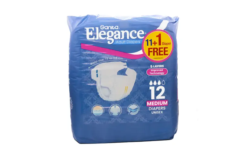 Sanita Elegance Med 11+1 Free Diapers