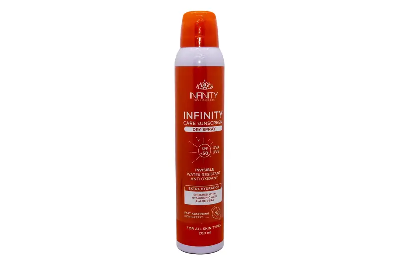 Infinity Sunscreen Dry Spf 50+ Spray 200 Ml