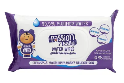 Passion Baby Water Baby 72 Wipes