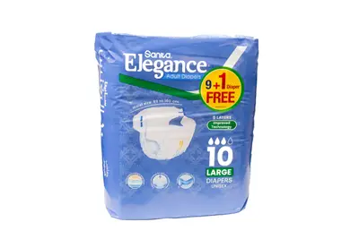 Sanita Elegance Large 9+1 Free Diapers