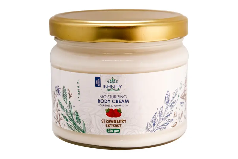 Infinity Naturals Strawberry Body Cream 250 Gm