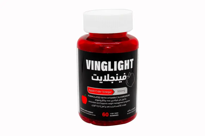 فينجلايت خلاصة خل التفاح 60 قطعة