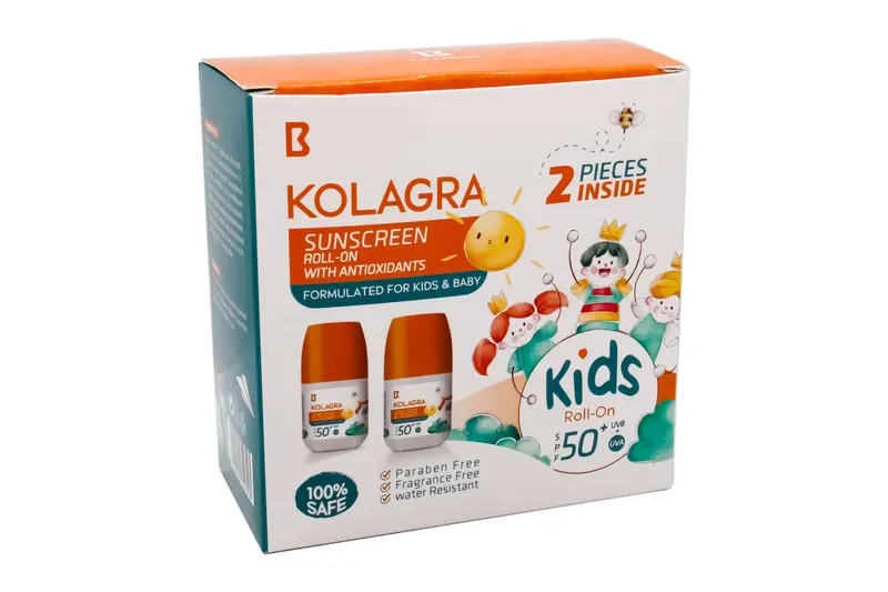 Kolagra Sunscreen Spf+50 Kids Roll On (1+1) Off