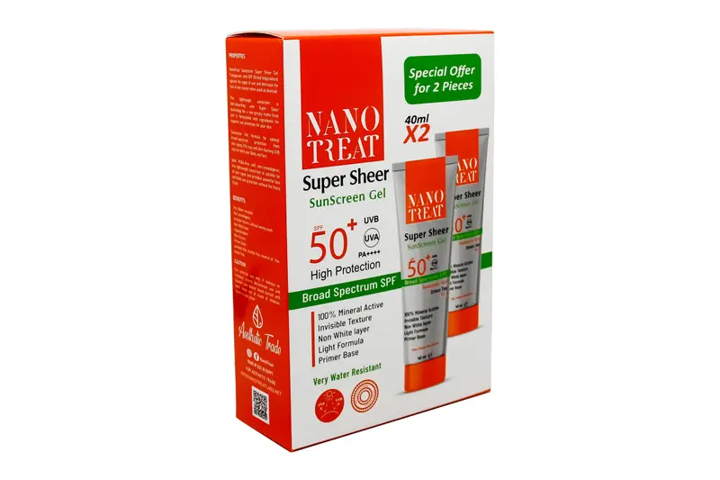 Nano Treat Spf 50+Sunscreen Gel 40 ML (1+1) OFF