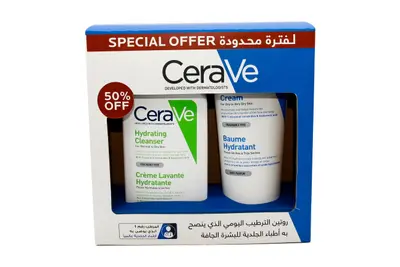 Cerave Hydrating Cleanser 236 Ml+ Moist Cream Off