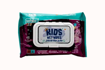 White Kids 48 Wet Wipes