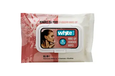White Make-Up Remover 40 Wipes
