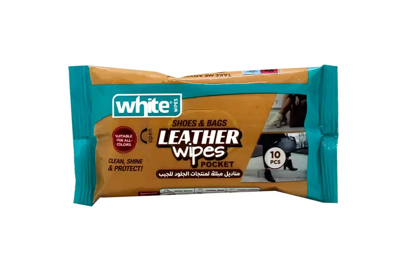 White Shoes &Bags Leather Pocket 10 Pcs Wipes