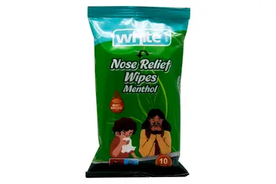 White Nose Relief Menthol 10 Pcs Wipes