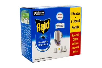 Raid Mosquito Repellent 1Set +2 Liquid Refills Off