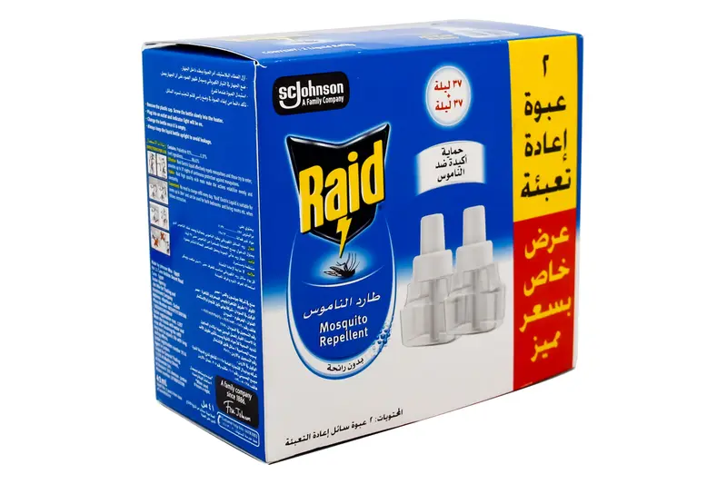 Raid Mosquito Repellent 2 Liquid Refills Off